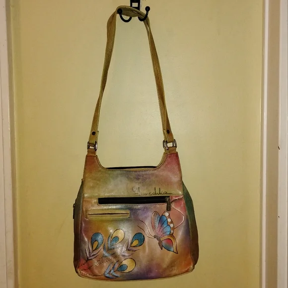 Anuschka Hand-Painted Multicolor Tote Bag - Picture 3 of 7